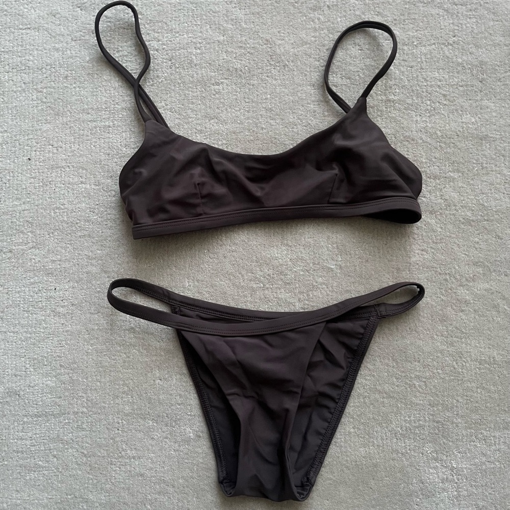 Matteau Crop Top with Petit Brief Bikini Set